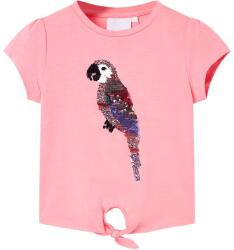vidaXL Tricou pentru copii, roz fosforescent, 104 GartenMobel Dekor (10545)