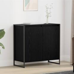 vidaXL Dulap lateral Stejar Negru 79 x 36 x 75 cm Lemn compozit GartenMobel Dekor (886600) Comoda