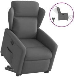 vidaXL Fotoliu electric rabatabil cu ridicare, gri închis, textil GartenMobel Dekor (3303155)