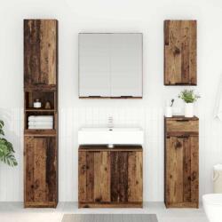 vidaXL Dulap de Baie Lemn Vechi 64, 5 x 33, 5 x 59 cm Lemn compozit GartenMobel Dekor (880743)