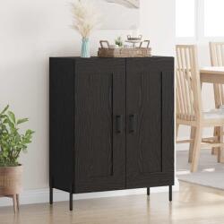 vidaXL Bufet Stejar Negru 69, 5 x 34 x 90 cm Lemn Ingineresc si Fier GartenMobel Dekor (881605) Comoda