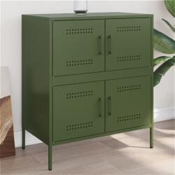vidaXL Dulap, verde masliniu, 68x39x79 cm, otel GartenMobel Dekor (842956) Comoda