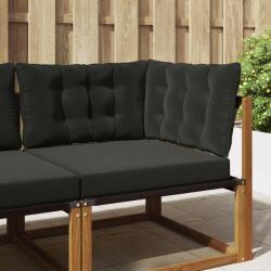 vidaXL Perna pentru canapea de exterior 3 pcs Negru Poliester GartenMobel Dekor (900921)