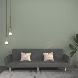 vidaXL Canapea extensibila cu 2 locuri, gri deschis, tesatura GartenMobel Dekor (375852) Canapea