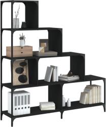vidaXL Biblioteca cu 4 niveluri negru 139x33, 5x149 cm lemn GartenMobel Dekor (842476) Biblioteca