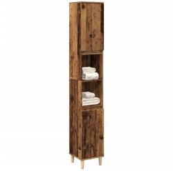 vidaXL Dulap de baie, lemn vechi, 30x30x190 cm, lemn prelucrat GartenMobel Dekor (857102)