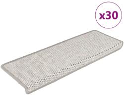 vidaXL Covorase scara autoadezive aspect sisal 30 buc Platina GartenMobel Dekor (3365882) Covor