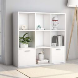vidaXL Biblioteca, alb, 98 x 30 x 98 cm, PAL GartenMobel Dekor (801116) Biblioteca
