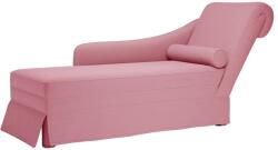 vidaXL Sezlong cu suport si cotiera dreapta catifea roz GartenMobel Dekor (4009785)