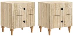 vidaXL Set 2 noptiere stejar sonoma cu 2 sertare, 43 x 34, 5 x 48 cm (894070)