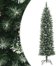 vidaXL Brad de Craciun artificial slim cu suport, 210 cm, PVC GartenMobel Dekor (345167)