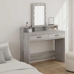 vidaXL Masa de Machiaj cu sertar Gri 100 x 41 x 140 cm Lemn compozit GartenMobel Dekor (865177)