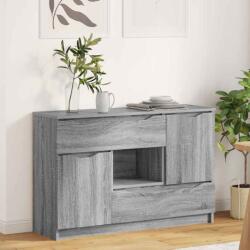 vidaXL Bufet cu sertar Gri Sonoma 100 x 30 x 65, 6 Lemn compozit GartenMobel Dekor (888793) Comoda
