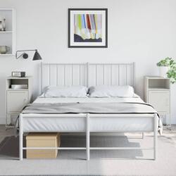 vidaXL Noptiere, 2 buc. , alb, 36x39x78 cm, otel GartenMobel Dekor (846577)