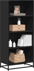vidaXL Biblioteca, negru, 60x35x139 cm, lemn prelucrat GartenMobel Dekor (3300840) Biblioteca