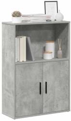 vidaXL Biblioteca, gri beton, 60x24x85 cm, lemn prelucrat GartenMobel Dekor (860412) Biblioteca