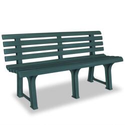 vidaXL Banca de gradina, verde, 145, 5 cm, plastic GartenMobel Dekor (43584)