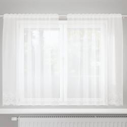 vidaXL Cortina din Dantela cu perdele Alb 180 x 150 cm Poliester GartenMobel Dekor (4107753)