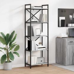 vidaXL Raft pentru carti Gri Sonoma 56 x 34 x 171 cm Lemn compozit GartenMobel Dekor (883865) Biblioteca