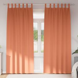 vidaXL Perdele Opaque cu Inel 2 pcs Terracota 260 x 140 cm Poliester GartenMobel Dekor (4107637)