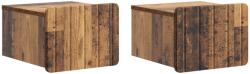 vidaXL Set 2 noptiere suspendate din lemn vechi, 33 x 34, 5 x 24 cm (898272)