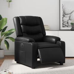 vidaXL Fotoliu rabatabil electric, negru, piele ecologica GartenMobel Dekor (3206543)