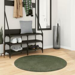vidaXL Covor HUARTE, fir scurt, moale si lavabil, verde padure Ø 100cm GartenMobel Dekor (375104) Covor