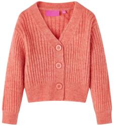 vidaXL Cardigan pentru copii tricotat, roz mediu, 116 GartenMobel Dekor (14959)