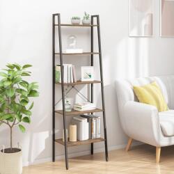 vidaXL Raft vertical cu 5 niveluri, maro închis si negru, 56x35x174 cm GartenMobel Dekor (336368) Biblioteca