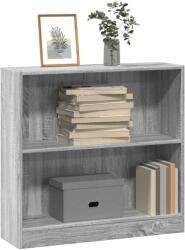 vidaXL Biblioteca, gri sonoma, 80x24x76 cm, lemn prelucrat GartenMobel Dekor (857831) Biblioteca