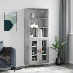 vidaXL Dulap înalt, gri beton, 69, 5x34x180, lemn compozit GartenMobel Dekor (3189289) Comoda