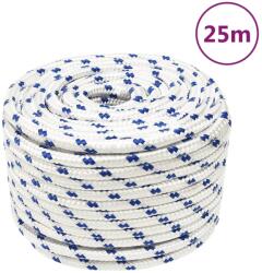 vidaXL Franghie de barca, alb, 12 mm, 25 m, polipropilena GartenMobel Dekor (152299)