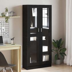 vidaXL Dulap pentru carti Stejar negru 82, 5 x 30, 5 x 185 cm GartenMobel Dekor (3329277) Biblioteca