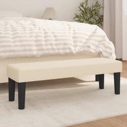 vidaXL Banca, crem, 100x30x30 cm, textil GartenMobel Dekor (346649)