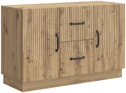 vidaXL Bufet Stejar Artizanal 89 x 34, 5 x 57 cm Lemn prelucrat GartenMobel Dekor (895354) Comoda