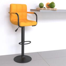 vidaXL Scaun de bar, galben mustar, material textil GartenMobel Dekor (334632)