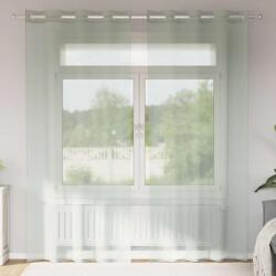 vidaXL Perdele Voile cu Oelii 2 buc Gri deschis 140x245 cm GartenMobel Dekor (4102110)