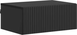vidaXL Noptiera suspendata cu sertar, neagra, 49 x 34, 5 x 20 cm, lemn prelucrat (898447)