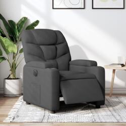 vidaXL Fotoliu rabatabil electric, negru, material textil GartenMobel Dekor (3204574)