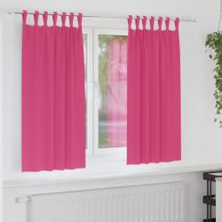 vidaXL Perdele Opaque cu Inel 2 pcs Roz Aprins 175 x 140 cm Poliester GartenMobel Dekor (4107624)