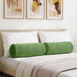vidaXL Perne Bolster 2 pcs Verde deschis Ø 25 x 70 cm GartenMobel Dekor (42014331)