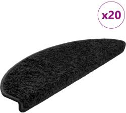 vidaXL Covorase pentru scari, 20 buc. , 65x21x4 cm, negru, semirotunde, mari GartenMobel Dekor (3365846) Covor