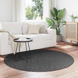 vidaXL Covor rotund antracit Ø 200 cm, antiderapant, poliester, interior (42022673) Covor