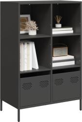 vidaXL Dulap înalt, negru, 68x39x103, 5 cm, otel GartenMobel Dekor (851382) Comoda