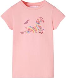 vidaXL Tricou pentru copii, roz, 116 GartenMobel Dekor (11051)