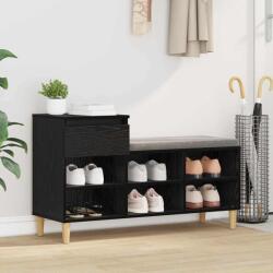 vidaXL Dulap pentru pantofi cu sertar Stejar Negru 102 x 36 x 60 cm GartenMobel Dekor (881035) Pantofar