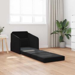 vidaXL Pat canapea Negru 65 x 80 x 83 cm Catifea GartenMobel Dekor (4106652) Canapea