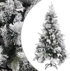 vidaXL Brad de Craciun cu zapada & conuri, 225 cm, PVC&PE GartenMobel Dekor (340532)