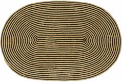 vidaXL Covor Natural si Negru 122 x 183 cm Iuta GartenMobel Dekor (42010768) Covor
