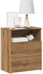 vidaXL Noptiera, stejar artizanal, 50x32x60 cm, lemn prelucrat GartenMobel Dekor (856566)